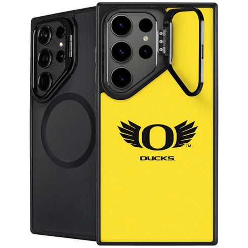 University of Oregon Ducks Yellow Galaxy S25 Ultra Kickstand Case